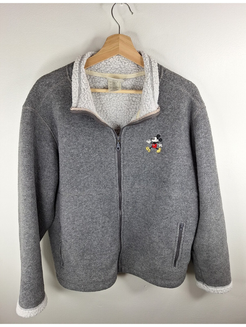 Vintage Disneyland Fleece Sweater Retro Streetwear Grandpa Core Boxy Loungewear